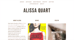 Desktop Screenshot of alissaquart.com